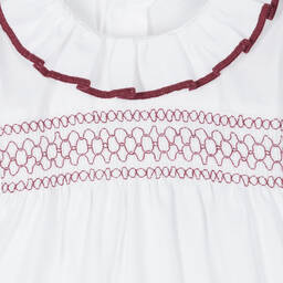 Babidu-Girls Beige Check Cotton Shorts Set | Childrensalon Outlet