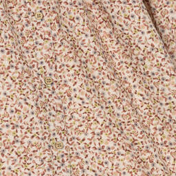 Babidu-Girls Beige & Pink Floral Dress | Childrensalon Outlet