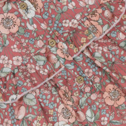 Babidu-Girls Cotton Floral Pink Frock | Childrensalon Outlet