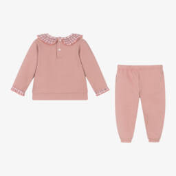 Babidu-Girls Cotton Pink Lounge Set | Childrensalon Outlet