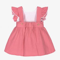 بابيدو -فستان قطن لون زهري غامق | Childrensalon Outlet