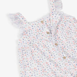 Babidu-Нежное кремовое платье с цветочным узором для девочек | Childrensalon Outlet