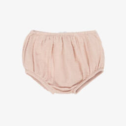 Babidu-Girls' Delicate Pink Muslin Frock | Childrensalon Outlet