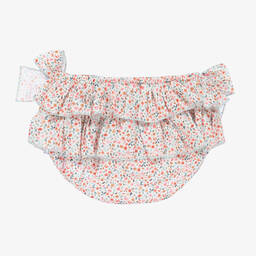 Babidu-Girls Floral Cotton Bloomer Shorts | Childrensalon Outlet