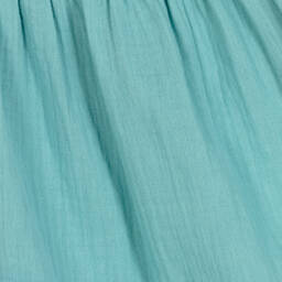 Babidu-Зеленое хлопковое платье | Childrensalon Outlet