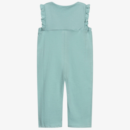 بابيدو -Girls Green Cotton Jumpsuit | Childrensalon Outlet
