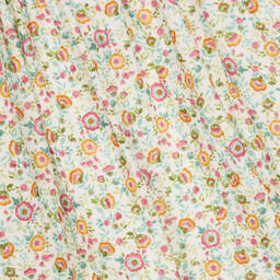 Babidu-فستان قطن لون عاجي بطبعة ورود | Childrensalon Outlet