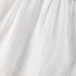 Babidu-Girls Ivory Plumeti Bow Dress | Childrensalon Outlet