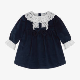 Babidu-Girls Midnight Velvet Dress | Childrensalon Outlet