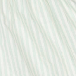 Babidu-فستان أطفال بناتي قطن مقلم لون أخضر نعناعي | Childrensalon Outlet