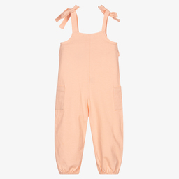 بابيدو -جمبسوت قطن جيرسي لون زهري مرجاني للبنات | Childrensalon Outlet