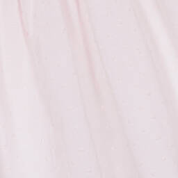 Babidu-Розовое платье из хлопка плюмети | Childrensalon Outlet