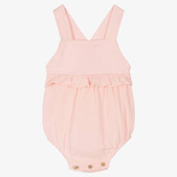 Babidu-Girls Pink Cotton Shortie | Childrensalon Outlet