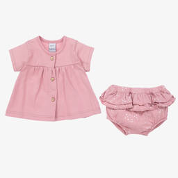 بابيدو -Girls Pink Cotton Shorts Set | Childrensalon Outlet