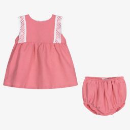 Babidu-Girls Pink Dress Set | Childrensalon Outlet