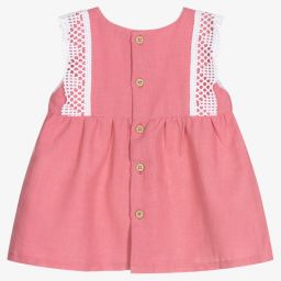 Babidu-Girls Pink Dress Set | Childrensalon Outlet