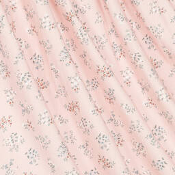 Babidu-Girls Pink Floral Cotton Dress | Childrensalon Outlet