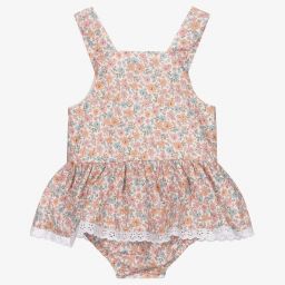 Babidu-Розовое платье в цветочек для девочек | Childrensalon Outlet