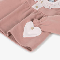 Babidu-Girls Pink Ruffle Collar Set | Childrensalon Outlet