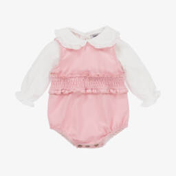 بابيدو -طقم بودي سوت لون زهري للمولودات | Childrensalon Outlet