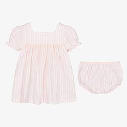 Babidu-فستان أطفال بناتي قطن لون زهري | Childrensalon Outlet