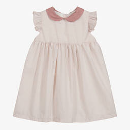 Babidu-Girls Pink Striped Dress | Childrensalon Outlet