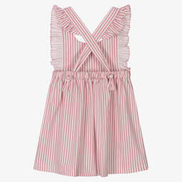 Babidu-Girls Pink Striped Dress | Childrensalon Outlet