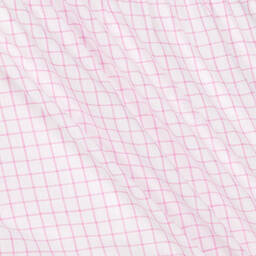 Babidu-Girls Pink & White Cotton Dress | Childrensalon Outlet