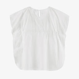 Babidu-Girls Soft White Floral Cover-Up | Childrensalon Outlet