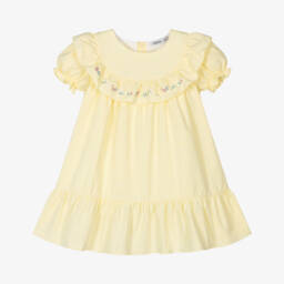 Babidu-Girls Sunny Floral Embroidered Dress | Childrensalon Outlet