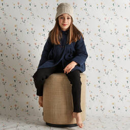 Babidu-Синее классическое пальто | Childrensalon Outlet