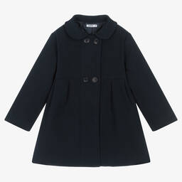 Babidu-Синее классическое пальто | Childrensalon Outlet