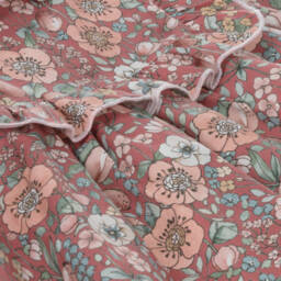 Babidu-Girls Vintage Pink Twill Dress | Childrensalon Outlet