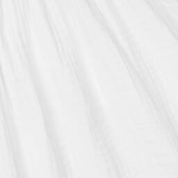 Babidu-Girls White Cotton Dress | Childrensalon Outlet