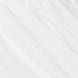 Babidu-Girls White Cotton Plumeti Dress | Childrensalon Outlet