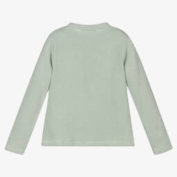 Babidu-Green Ribbed Jersey Tracksuit | Childrensalon Outlet