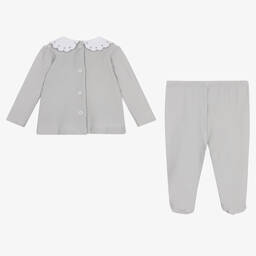 Babidu-Серый топ и штанишки из хлопка | Childrensalon Outlet