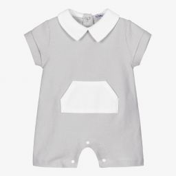 Babidu-Grey Cotton Baby Shortie | Childrensalon Outlet
