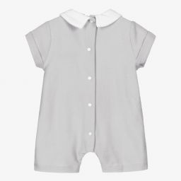 Babidu-Grey Cotton Baby Shortie | Childrensalon Outlet
