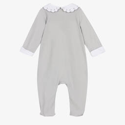 Babidu-Серый хлопковый комбинезон | Childrensalon Outlet