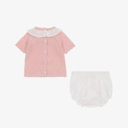 Babidu-Набор из трикотажа для малышек в нежно-розовом цвете | Childrensalon Outlet