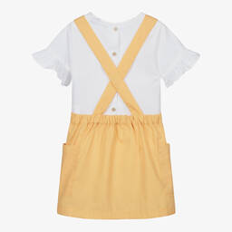 Babidu-Ivory Top & Yellow Skirt Set | Childrensalon Outlet