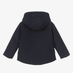 Babidu-Navy Blue Hooded Jacket | Childrensalon Outlet