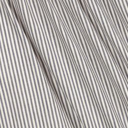 Babidu-Navy Blue Striped Cotton Dress | Childrensalon Outlet