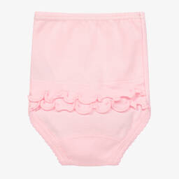 Babidu-Розовые хлопковые трусики с оборками | Childrensalon Outlet
