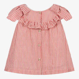 Babidu-Red & White Stripe Dress Set | Childrensalon Outlet