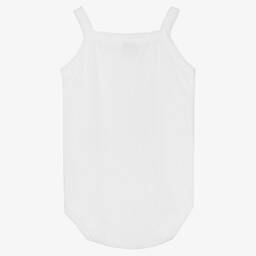 Babidu-White Cotton Bodyvest | Childrensalon Outlet