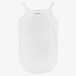 Babidu-White Cotton Bodyvest | Childrensalon Outlet