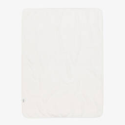 Babidu-White Cotton Hedgehog Blanket (90cm) | Childrensalon Outlet