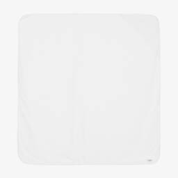 بابيدو -منشفة هودي قطن لون أبيض وزهري (100 سم) | Childrensalon Outlet